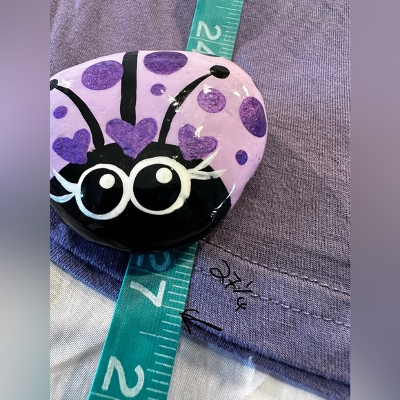 Lediosto Pleated Purple Knit Lace Top Short Sleeve Scoop Neck Size Medium - Picture 11 of 15